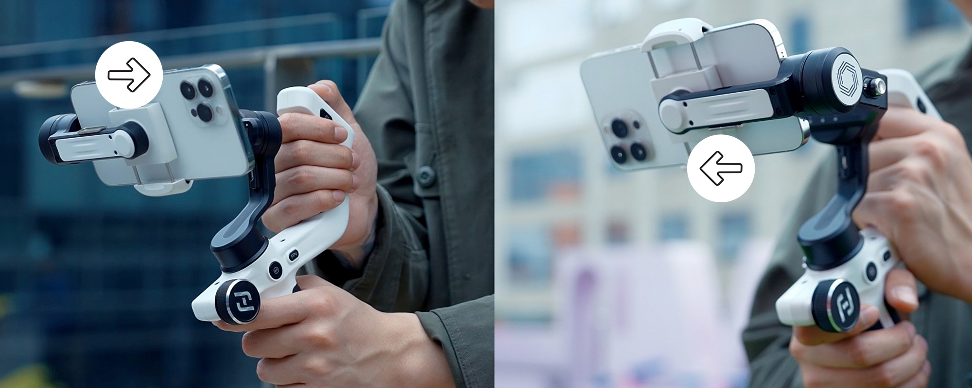 Gimbal ręczny FeiyuTech Scorp mini P do smartfonów - biały